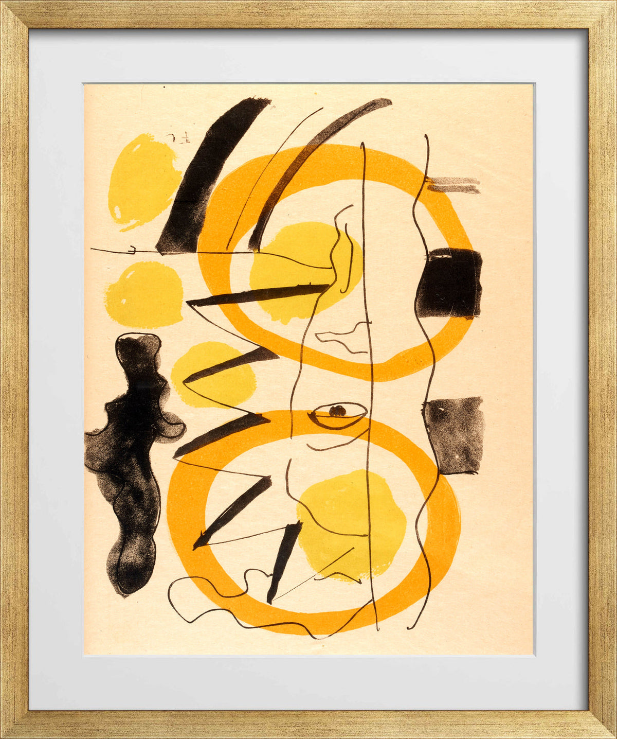 Fernand Léger, Source entière I — gold frame