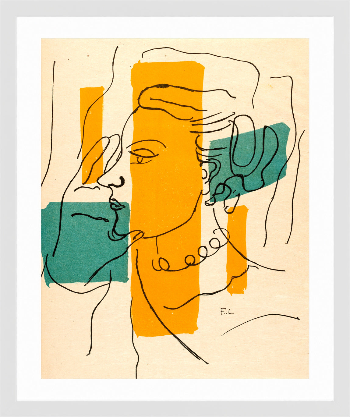 Fernand Léger, Source entière II — white frame