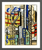 Fernand Léger, Souvenir de New York — dark grey frame