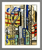 Fernand Léger, Souvenir de New York — light grey frame