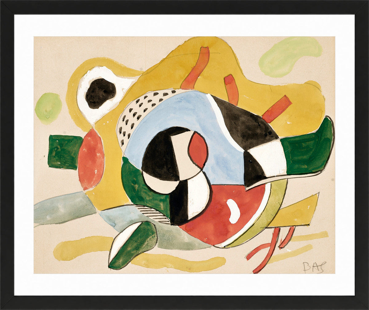 Fernand Léger, Study for the Rockefeller Stairway Mural Commission — black frame