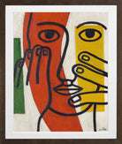 Fernand Léger, Tête de femme (Figure II) — brown frame