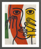 Fernand Léger, Tête de femme (Figure II) — dark grey frame