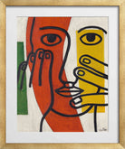 Fernand Léger, Tête de femme (Figure II) — gold frame