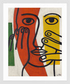 Fernand Léger, Tête de femme (Figure II) — white frame