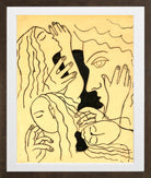 Fernand Léger, Têtes et mains — brown frame