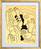 Fernand Léger, Têtes et mains — gold frame