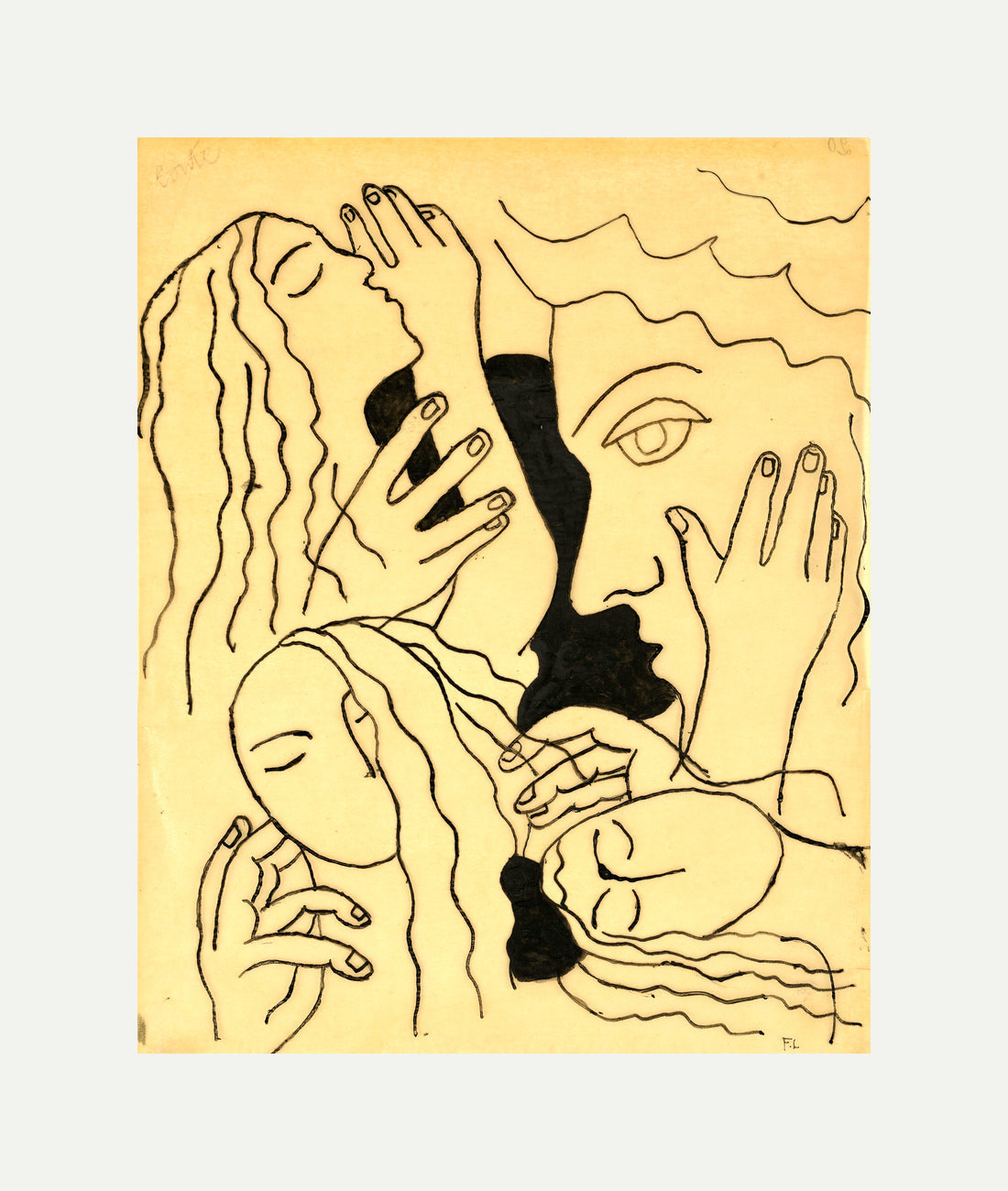 Fernand Léger, Têtes et mains — rolled canvas