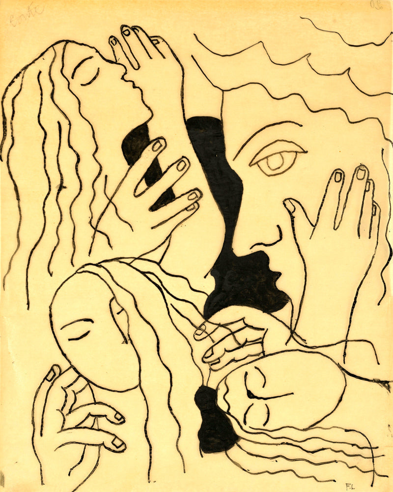 Fernand Léger, Têtes et mains — unframed