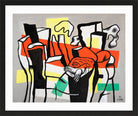 Fernand Léger, Un Oiseau devant les troncs d’arbres — black frame