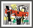 Fernand Léger, Un Oiseau devant les troncs d’arbres — dark grey frame