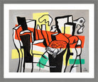 Fernand Léger, Un Oiseau devant les troncs d’arbres — light grey frame