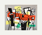 Fernand Léger, Un Oiseau devant les troncs d’arbres — rolled canvas