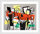 Fernand Léger, Un Oiseau devant les troncs d’arbres — white frame