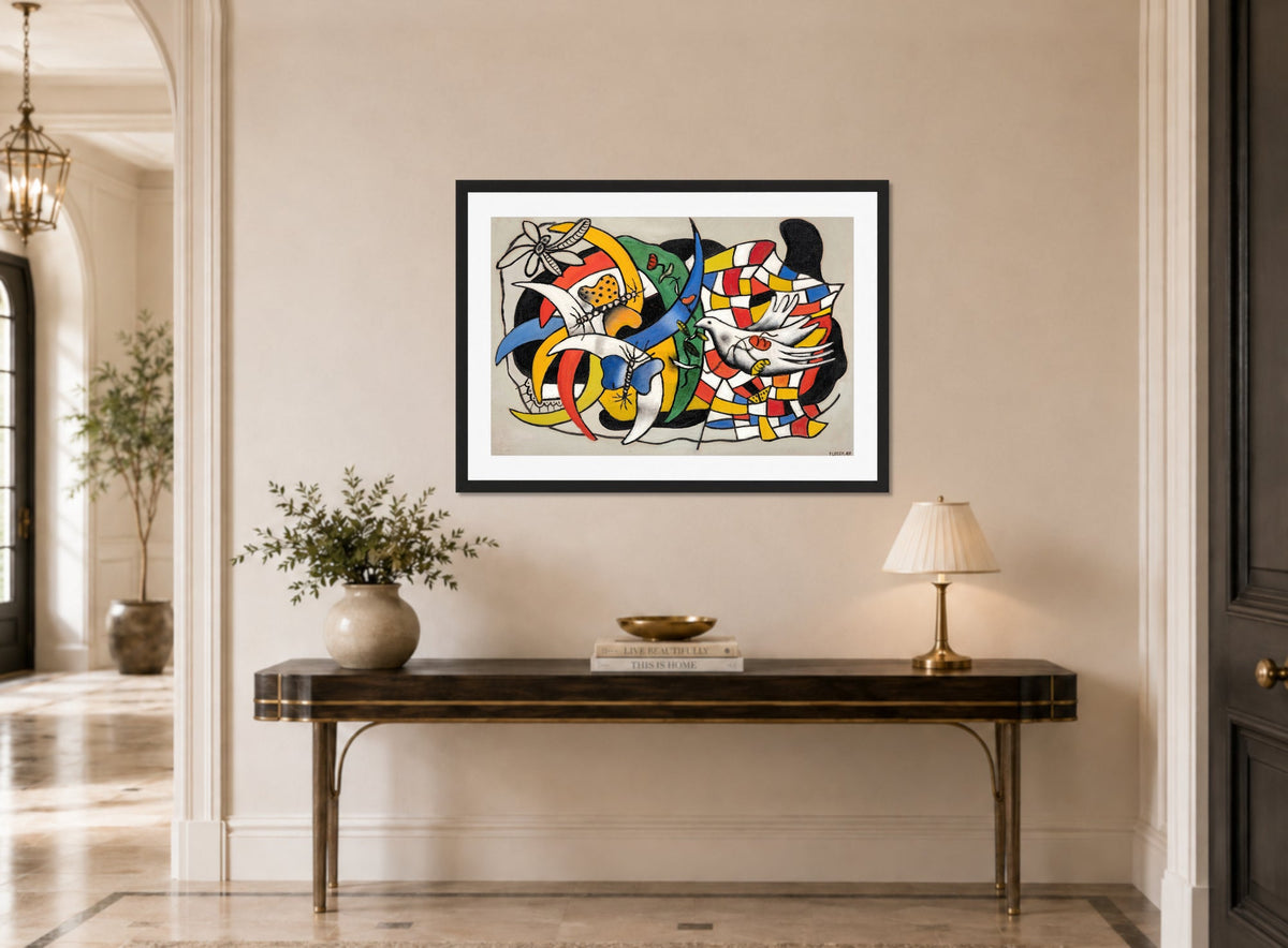Fernand Léger, Un Oiseau et deux papillons (La Journée d’été) — hallway