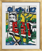 Fernand Léger, Une figure dans un paysage — gold frame