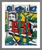 Fernand Léger, Une figure dans un paysage — light grey frame