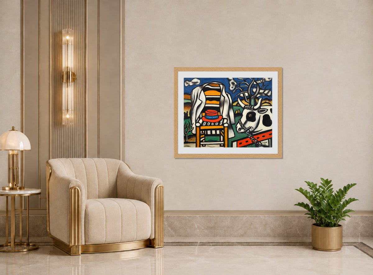 Fernand Léger, Une vache et un chapeau rouge — art deco roomset