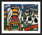 Fernand Léger, Une vache et un chapeau rouge — black frame