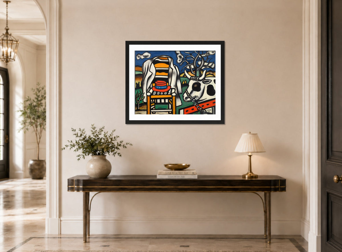 Fernand Léger, Une vache et un chapeau rouge — hallway