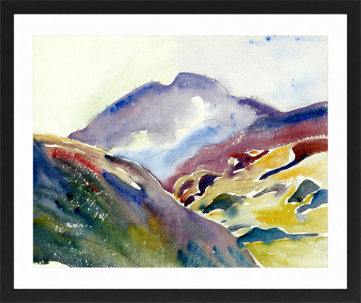 Giovanni Giacometti, Alpine Landscape (Upper Engadin) — black frame