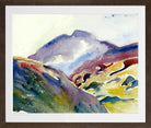 Giovanni Giacometti, Alpine Landscape (Upper Engadin) — brown frame
