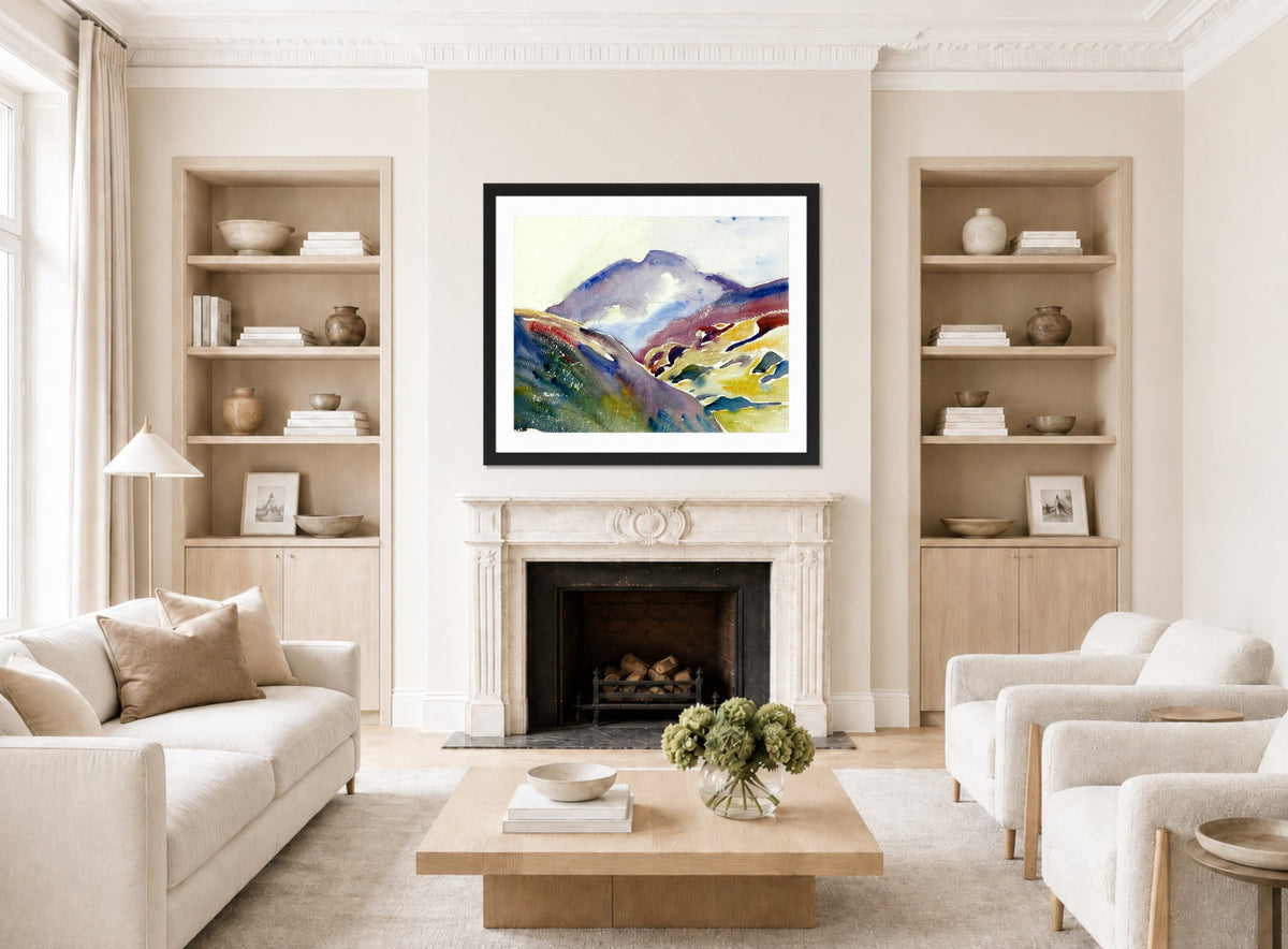 Giovanni Giacometti, Alpine Landscape (Upper Engadin) — living room roomset