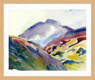 Giovanni Giacometti, Alpine Landscape (Upper Engadin) — oak frame