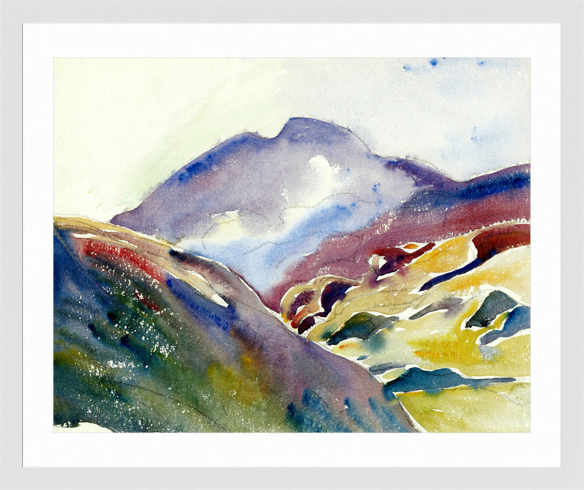 Giovanni Giacometti, Alpine Landscape (Upper Engadin) — white frame