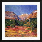 Giovanni Giacometti, Autumn Landscape (Maroz Valley with Piz Duan and Gletscherhorn) (1927) — black frame