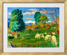 Giovanni Giacometti, Autumnal Landscape (1932) — gold frame