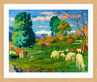Giovanni Giacometti, Autumnal Landscape (1932) — oak frame