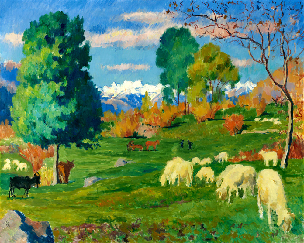 Giovanni Giacometti, Autumnal Landscape (1932) — unframed