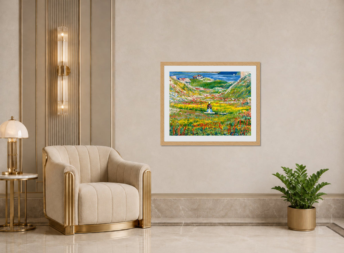 Giovanni Giacometti, Blooming Valley (1912–1924) — art deco roomset
