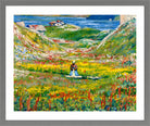Giovanni Giacometti, Blooming Valley (1912–1924) — light grey frame