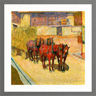 Giovanni Giacometti, Cavalli al sole — light grey frame