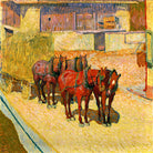 Giovanni Giacometti, Cavalli al sole — unframed