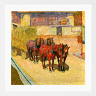 Giovanni Giacometti, Cavalli al sole — white frame