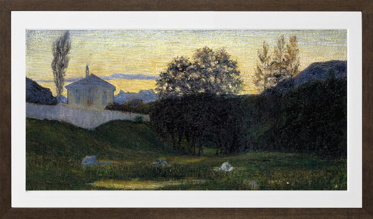 Giovanni Giacometti, Dusk (1897) — brown frame