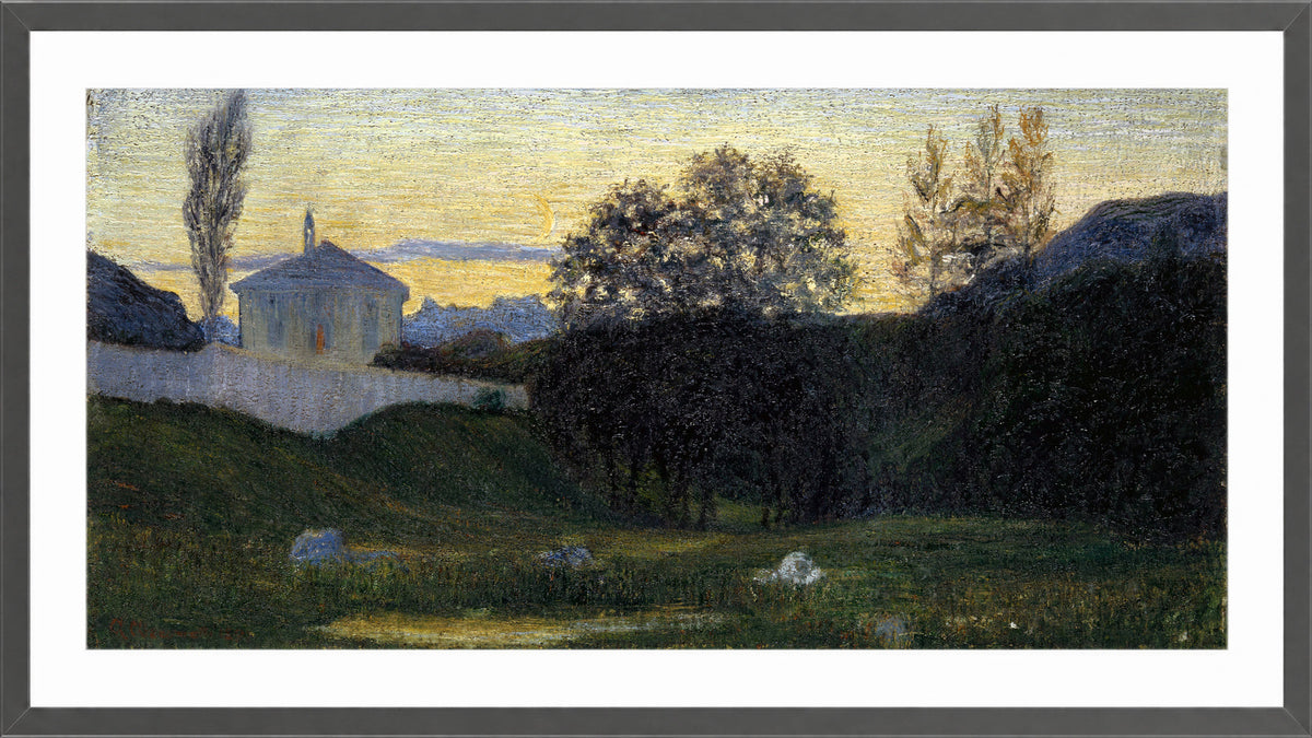 Giovanni Giacometti, Dusk (1897) — dark grey frame
