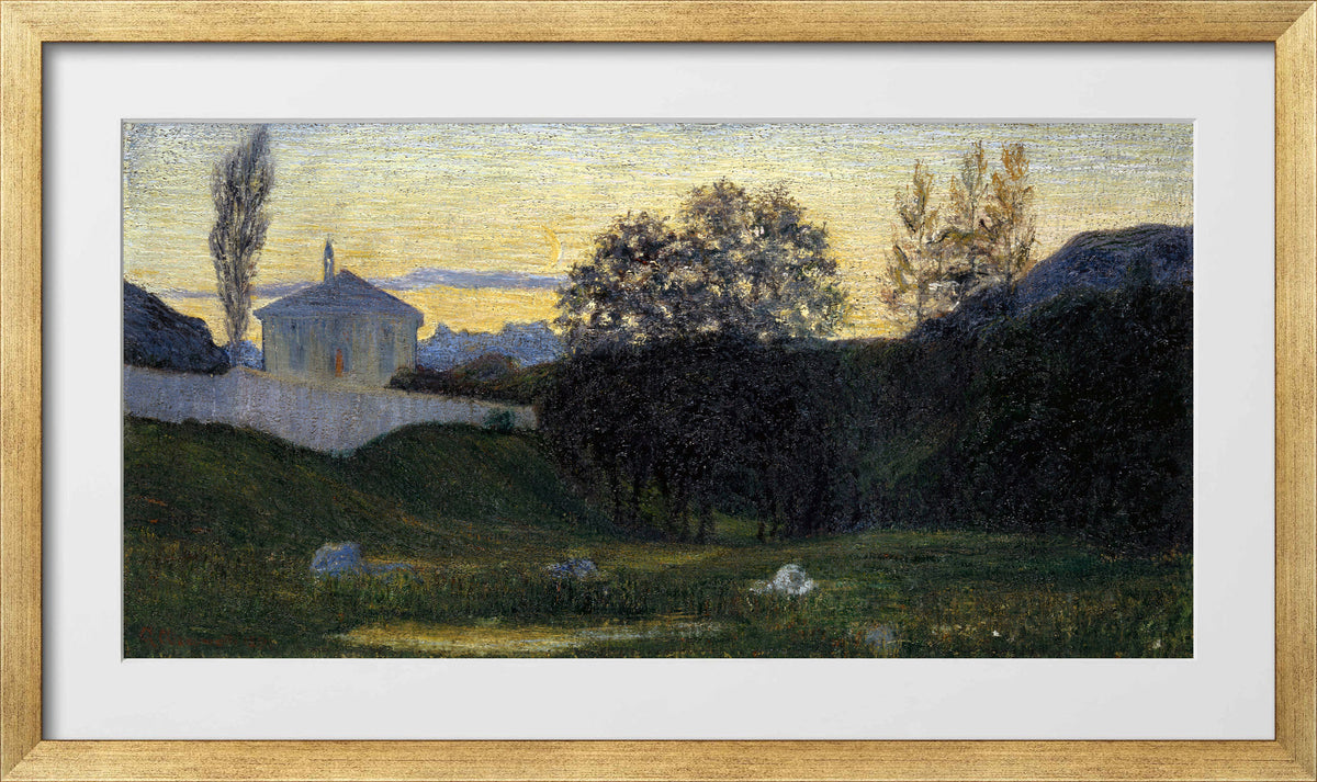Giovanni Giacometti, Dusk (1897) — gold frame