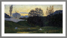 Giovanni Giacometti, Dusk (1897) — light grey frame