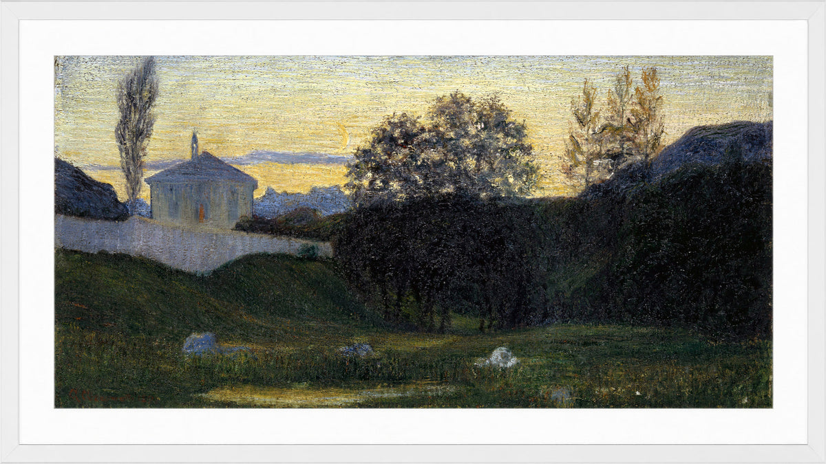 Giovanni Giacometti, Dusk (1897) — white frame