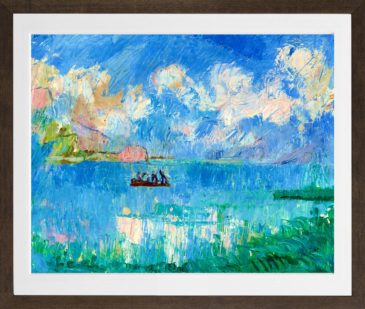 Giovanni Giacometti, I Pescatori (1918–1920) — brown frame