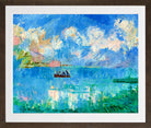 Giovanni Giacometti, I Pescatori (1918–1920) — brown frame