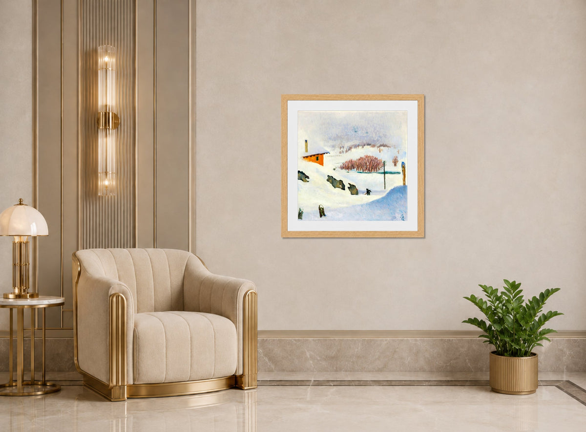 Giovanni Giacometti, Inverno (1932) — art deco roomset