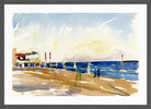 Giovanni Giacometti, Lido of Venice — dark grey frame