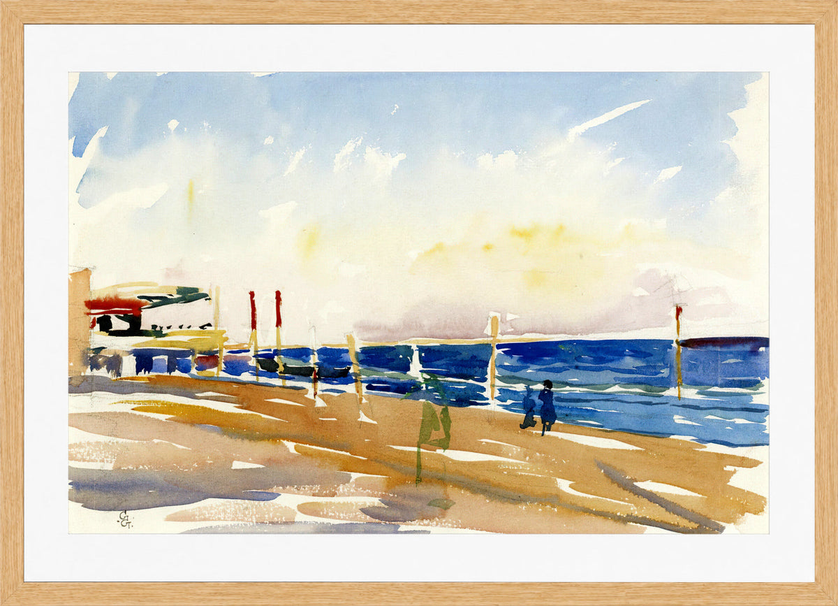 Giovanni Giacometti, Lido of Venice — oak frame