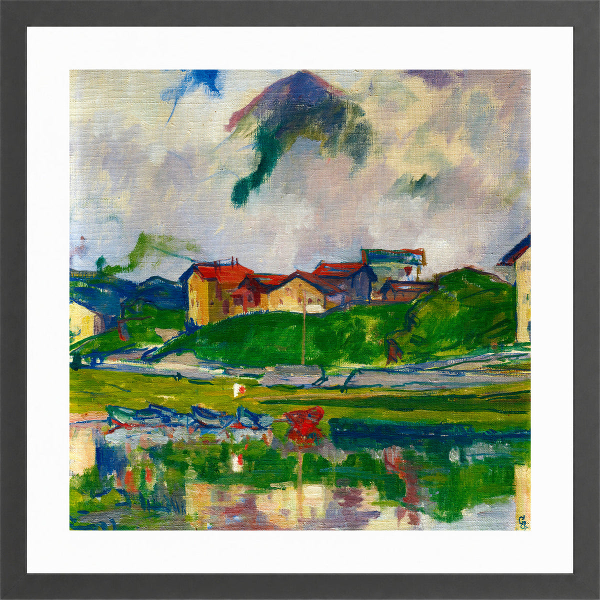 Giovanni Giacometti, Maloja (1925) — dark grey frame