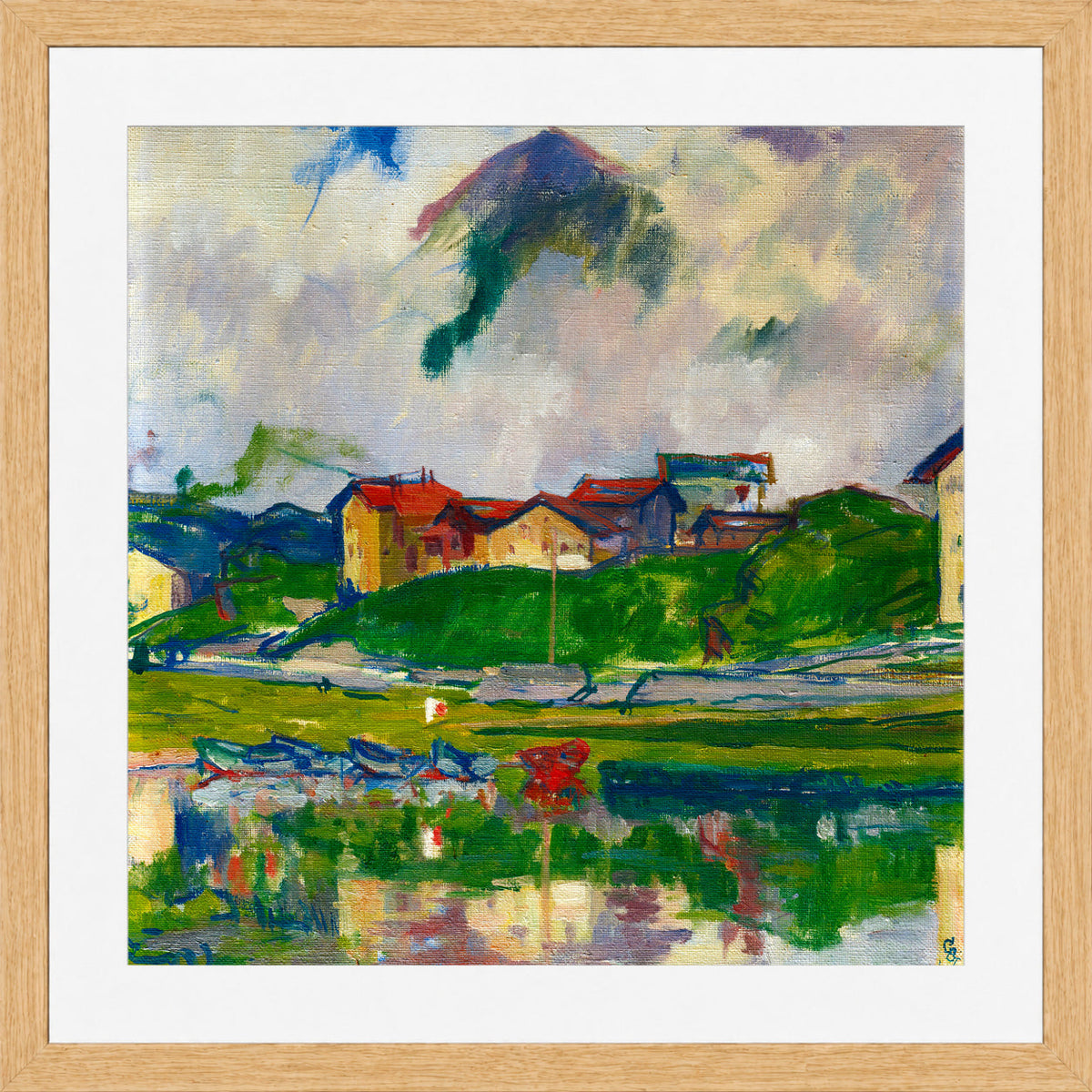 Giovanni Giacometti, Maloja (1925) — oak frame